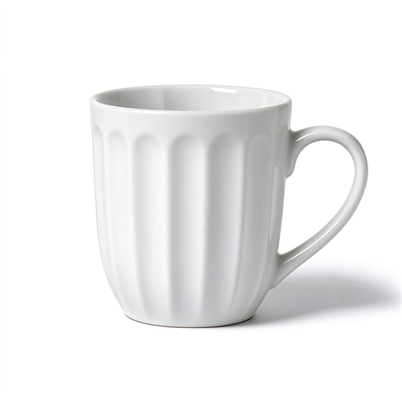 Mainstays Fluted Ceramic Coffee Mug, 15oz