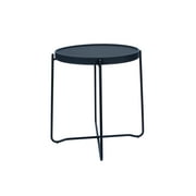 Mainstays Foldable Round Side Table, Black Finish