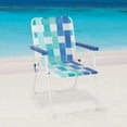 thumbnail image 1 of Mainstays Folding Beach Web Fabric Chair, Blue Tonal Stripe, 1 of 10