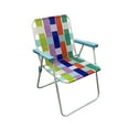 thumbnail image 1 of Mainstays Folding Beach Web Fabric Chair, Multicolor, 1 of 7