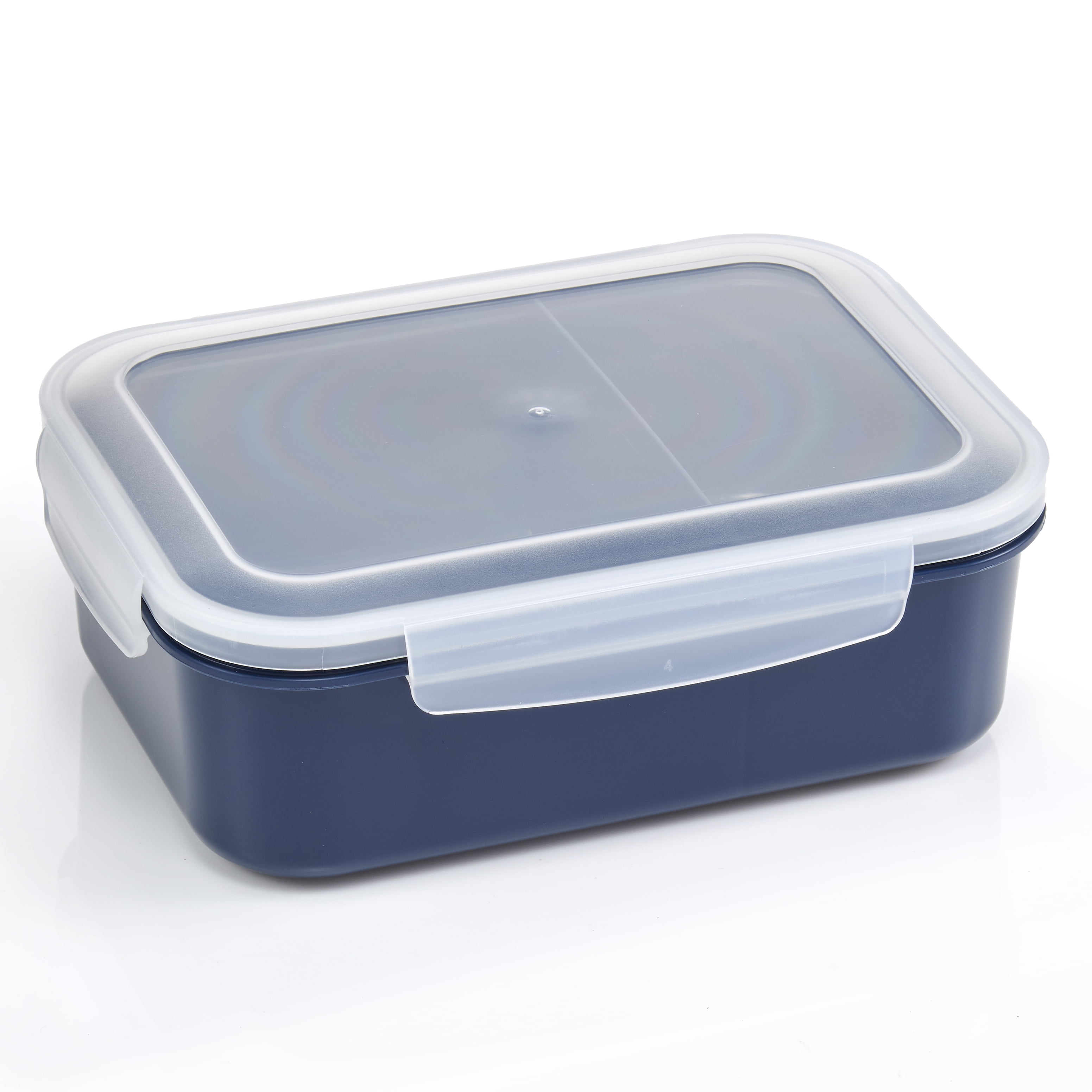 Mainstays Food Storage Container, Rectangle Navy 40oz Capacity