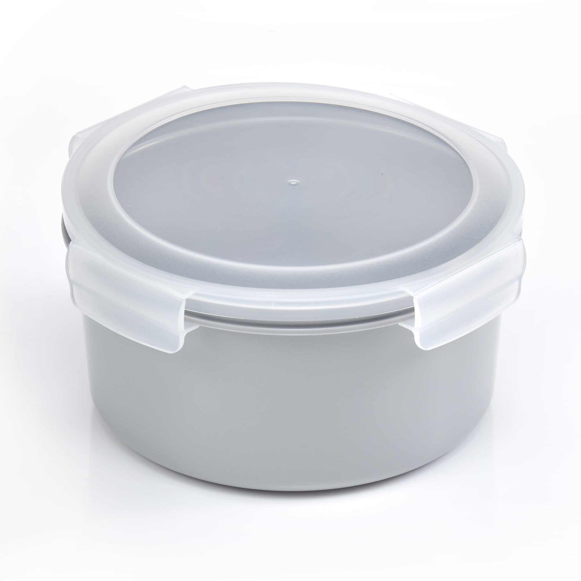 Mainstays Food Storage Container, Round Gray 40oz Capacity