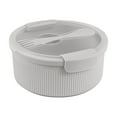 thumbnail image 1 of Mainstays Food Storage Container, Round Gray, 47oz Capacity, 1 of 6