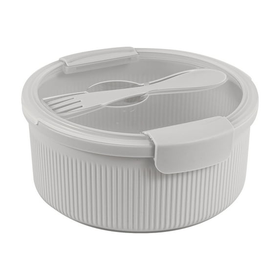 Mainstays Food Storage Container, Round Gray, 47oz Capacity