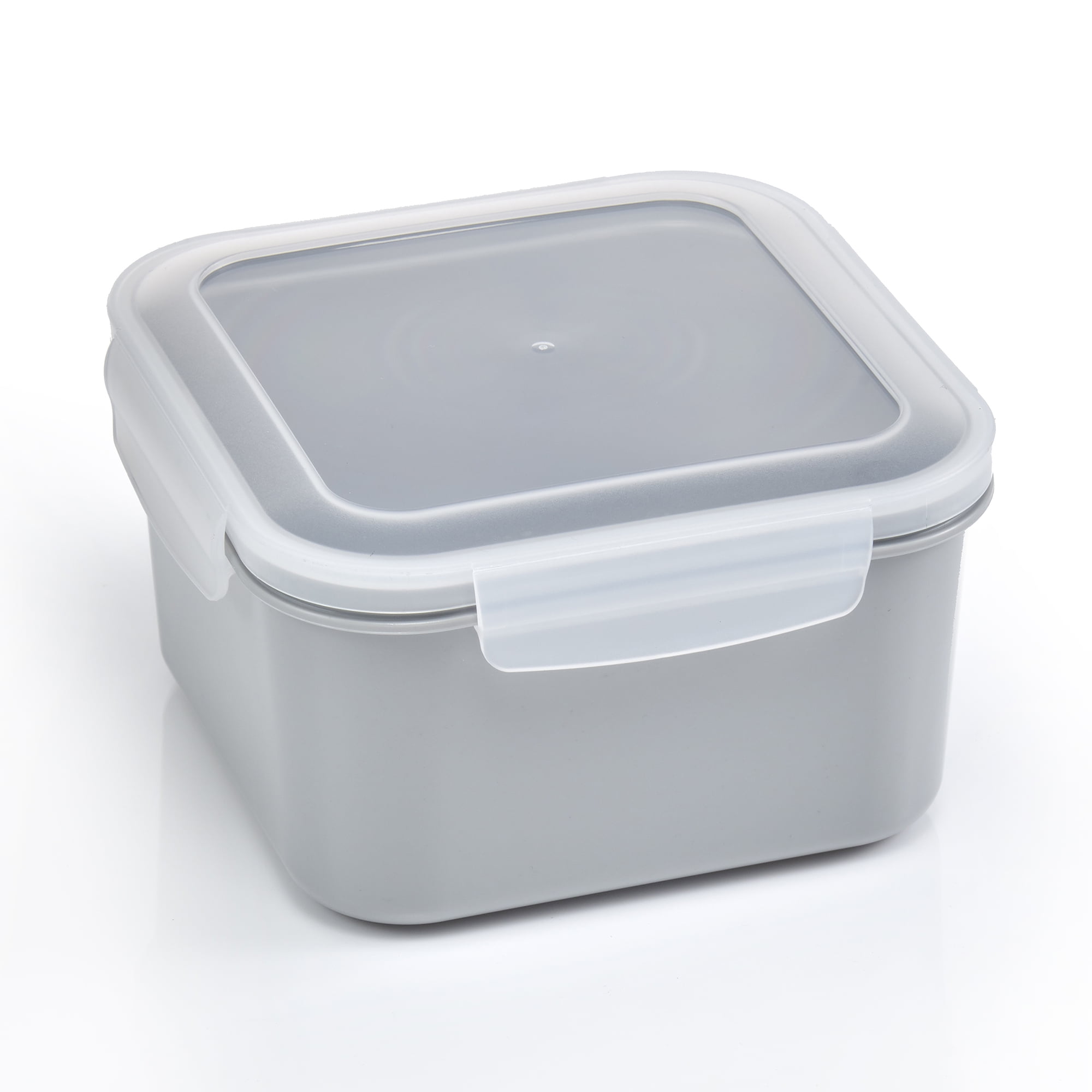 Mainstays Food Storage Container, Square Gray 42oz Capacity