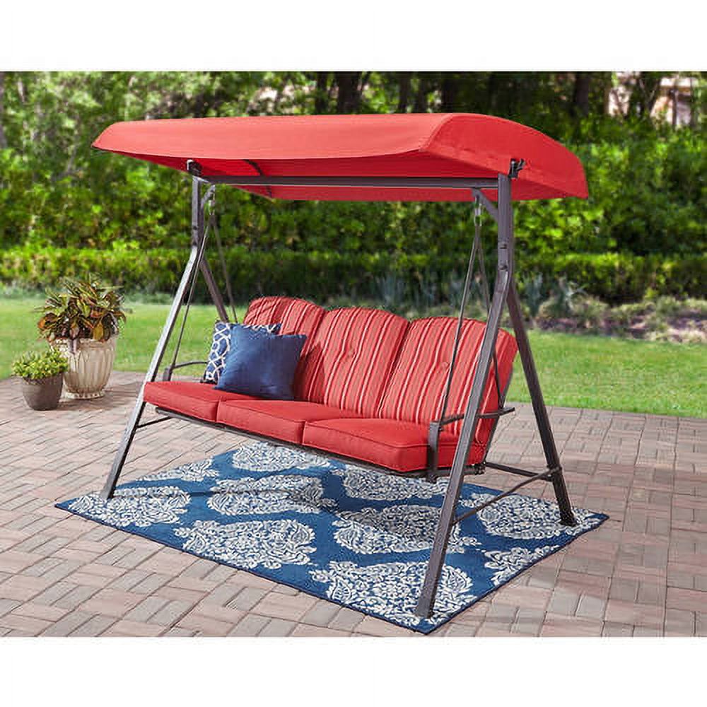 Mainstays Forest Hills Outdoor 3-Seat Cushion Swing - image 1 of 6