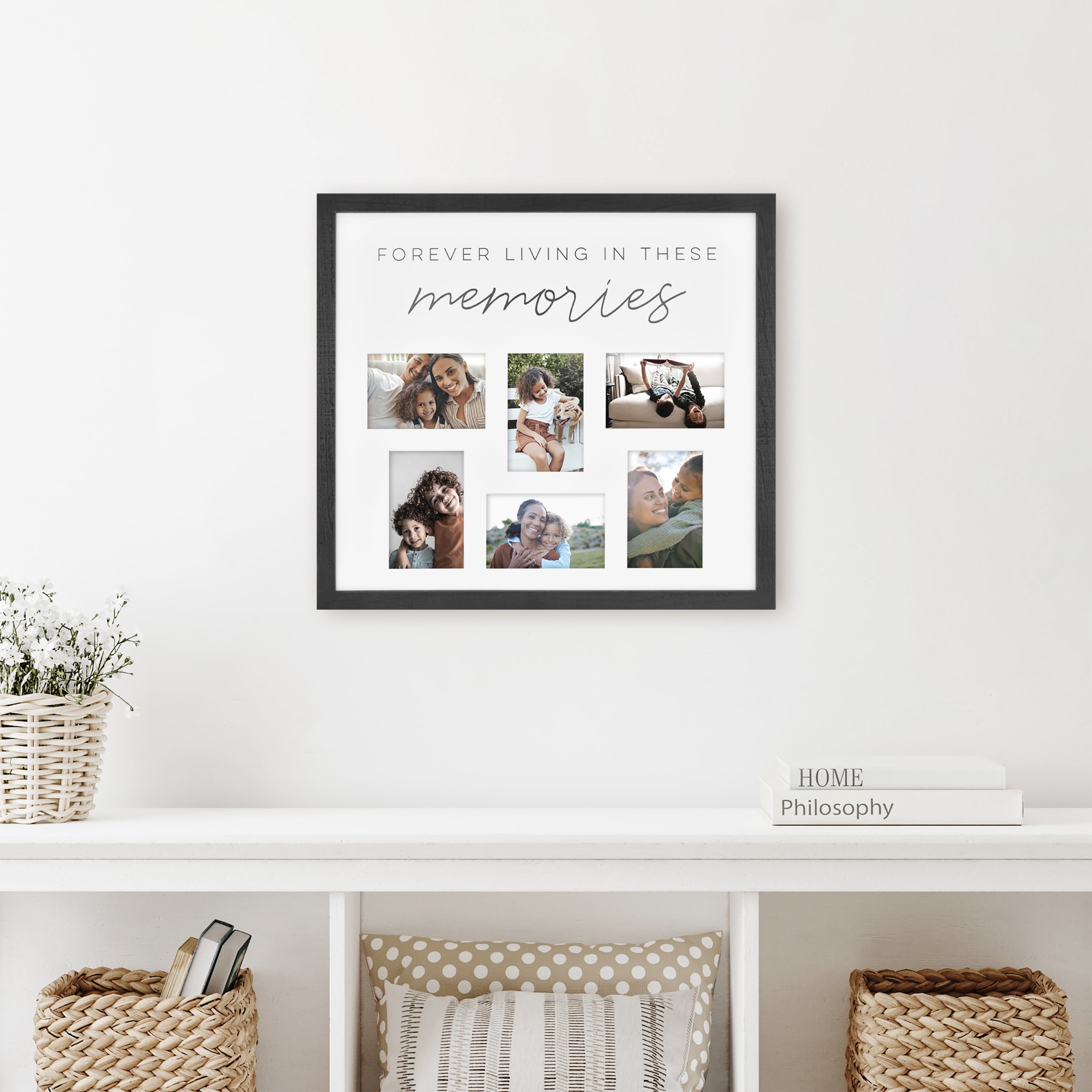 Mainstays Forever Memories 6Opening 4" x 6" Black Collage Frame