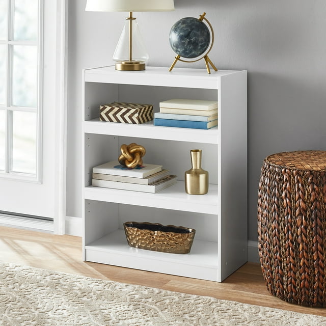 Mainstays Framed 3Shelf Bookcase, White