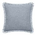 thumbnail image 1 of Mainstays Frayed Edge Decorative Throw Pillow, 18x18", Blue, 1 of 4