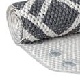 thumbnail image 1 of Mainstays Fret Gray Cushioned Foam Bathtub Mat, 17 in x 36 in, 1 of 11