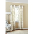 thumbnail image 1 of Mainstays Fretwork Window Curtain Panel Pair, 60" X 84", Brown, 1 of 7