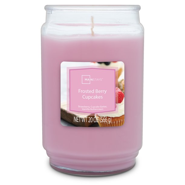 Mainstays Frosted Berry Cupcakes Single Wick Candle, 20 Oz