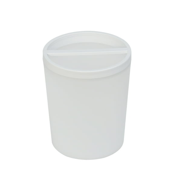 Mainstays Frosted White Plastic Toothbrush Holder