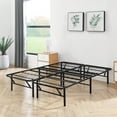 thumbnail image 1 of Mainstays Full 14" High Profile Foldable Steel Platform Bed Frame with Storage Space Under Frame, No Box Spring Required, Black, 1 of 11
