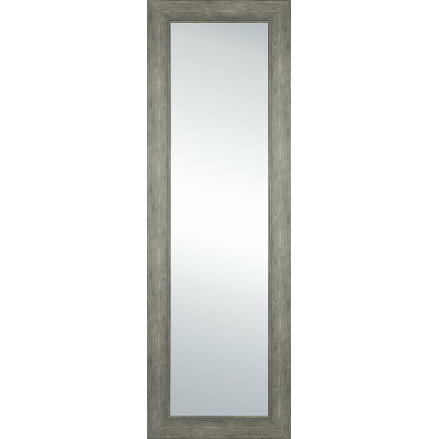 Mainstays FullLength Rectangular Mirror, 17Inx53In, Rustic Grey