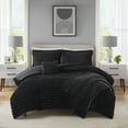 thumbnail image 1 of Mainstays Full/Queen 5-Piece All-Season Comforter Set, Black Cozy Plush, 1 of 11