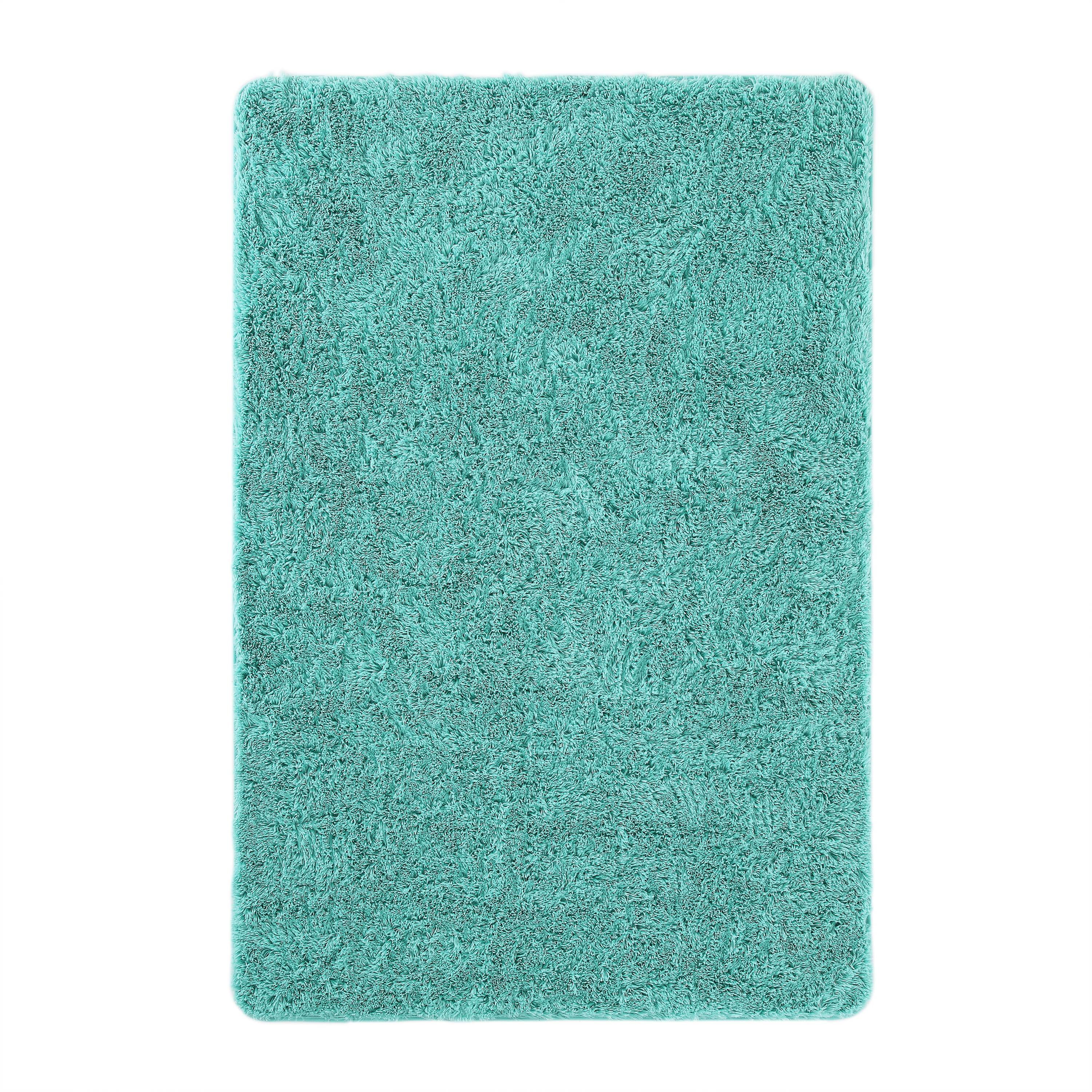 Mainstays Fuzzy Shag Area Rug, Multiple Colors and Sizes Available ...