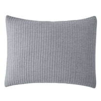 Mainstays Garment Wash Adult Matelasse 2 Piece King Shams Set-Grey