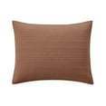 thumbnail image 1 of Mainstays Garment Washed Striped Quilted Sham, Terracotta Orange, Standard/Queen, 1 Pack, All Ages, 1 of 14