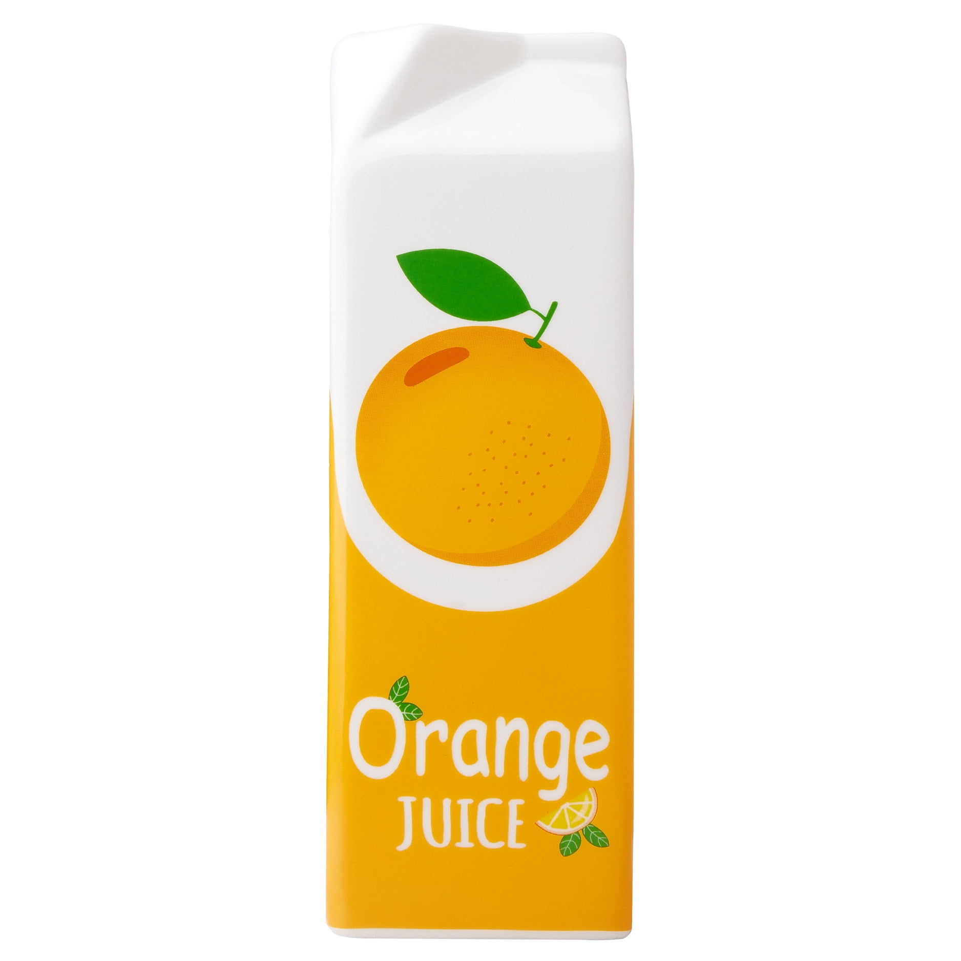 Mainstays Tall Orange Juice Carton Ceramic Vase, 3" L x 9" H