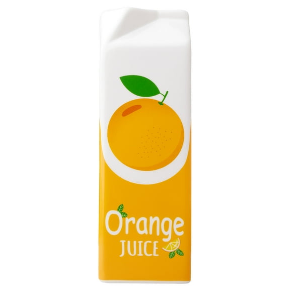 Mainstays Tall Orange Juice Carton Ceramic Vase, 3" L x 9" H