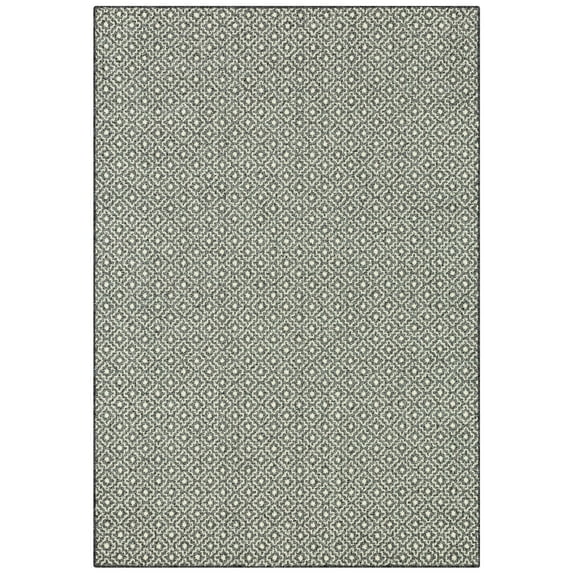 Mainstays Geometric Diamond Indoor Area Rug, Black Tonal, 5'x7', Skid-Resistant