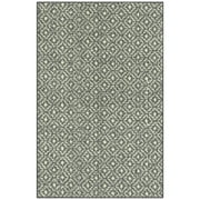 Mainstays Geometric Diamond Black Tonal Olefin Indoor Accent Rug, 2'6"x3'10", Skid-Resistant