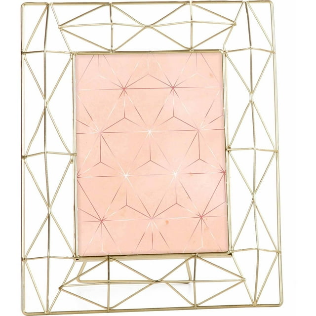 Mainstays Geometric Gold Picture Frame, 5x7