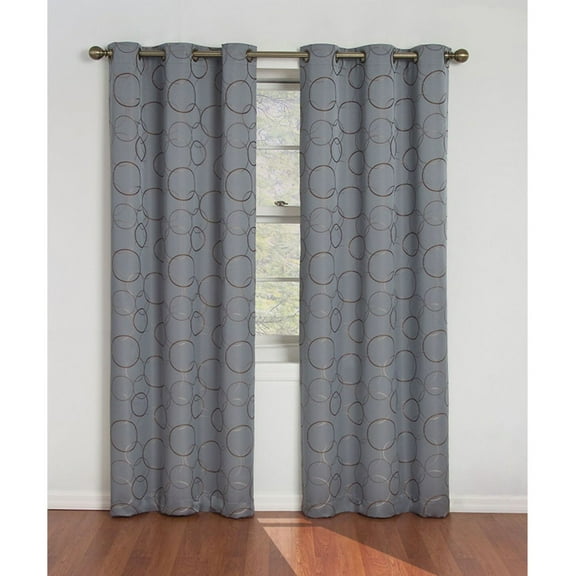 Mainstays Geometric Grommet Blackout Curtain Panel, 42" x 0.25"