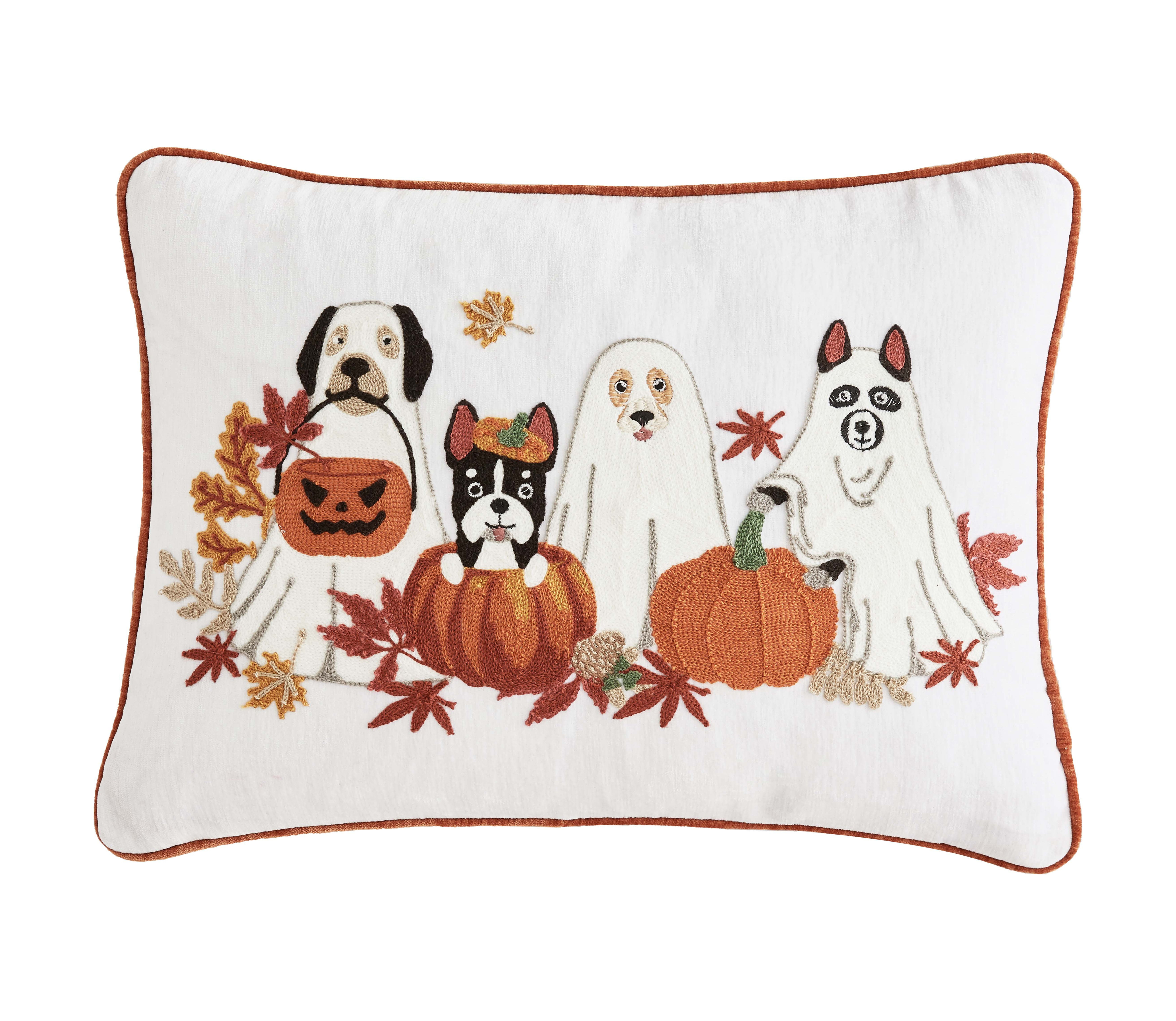 Welcome Haunted House Halloween Throw Pillow, 14x20