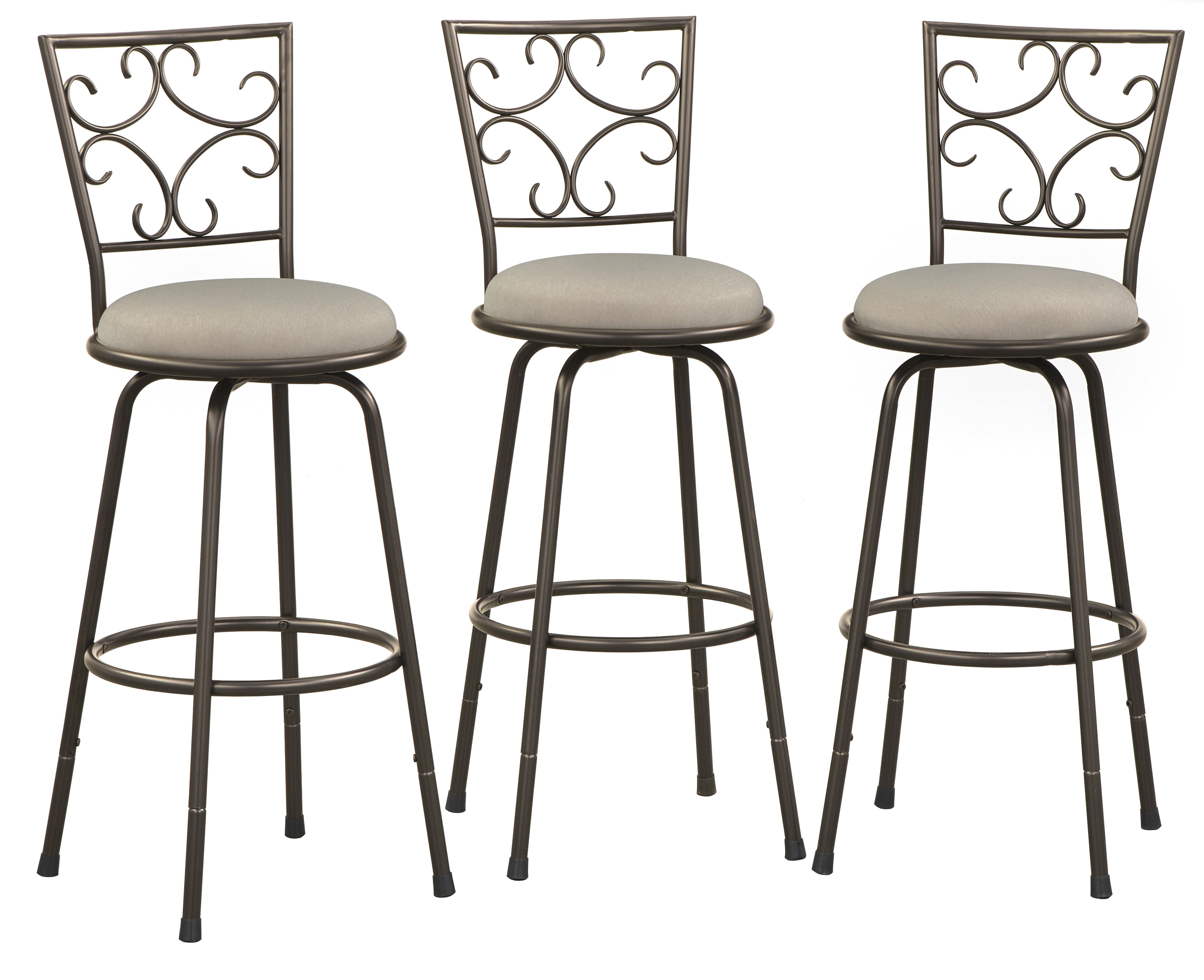 Mainstays Gillian Indoor Metal Adjustable Height Swivel Barstool