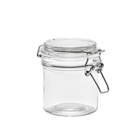 Mainstays Glass 9.4 oz Lock Lid Storage Jar Canister