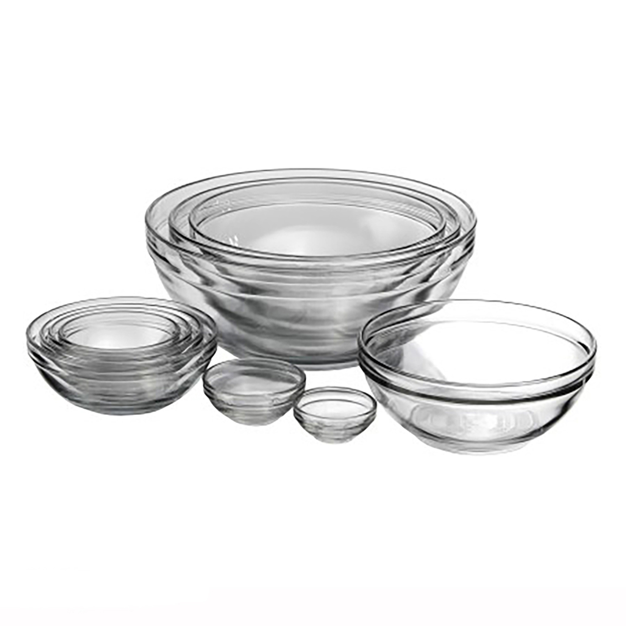Mainstays Glass Mixing Bowls, 10 Piece Set - image 1 of 8