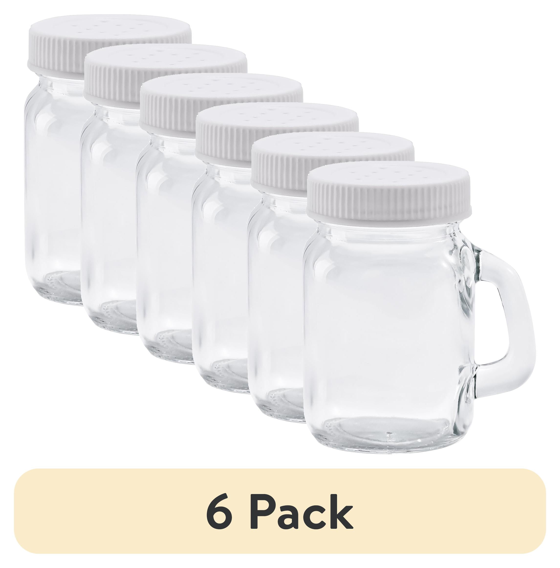 (6 pack) Mainstays Glass Salt&Pepper Shaker 4 oz Single Piece - Walmart.com