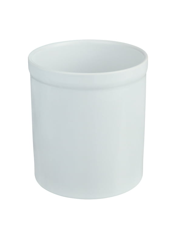 Mainstays Glazed Stoneware Utensil Holder, White
