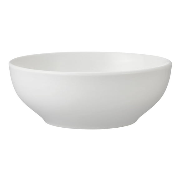 Mainstays Glazed White Stoneware Round Dinner Bowl, 6.1”