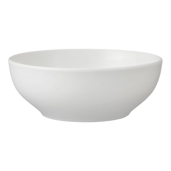 Mainstays Glazed White Stoneware Round Dinner Bowl, 6.1”