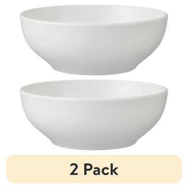 Mainstays Glazed White Stoneware Round Dinner Bowl, 6.1”