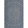 thumbnail image 1 of Mainstays Global Medallion Blue Polypropylene Outdoor Area Rug, 6'6"x9'6", 1 of 9