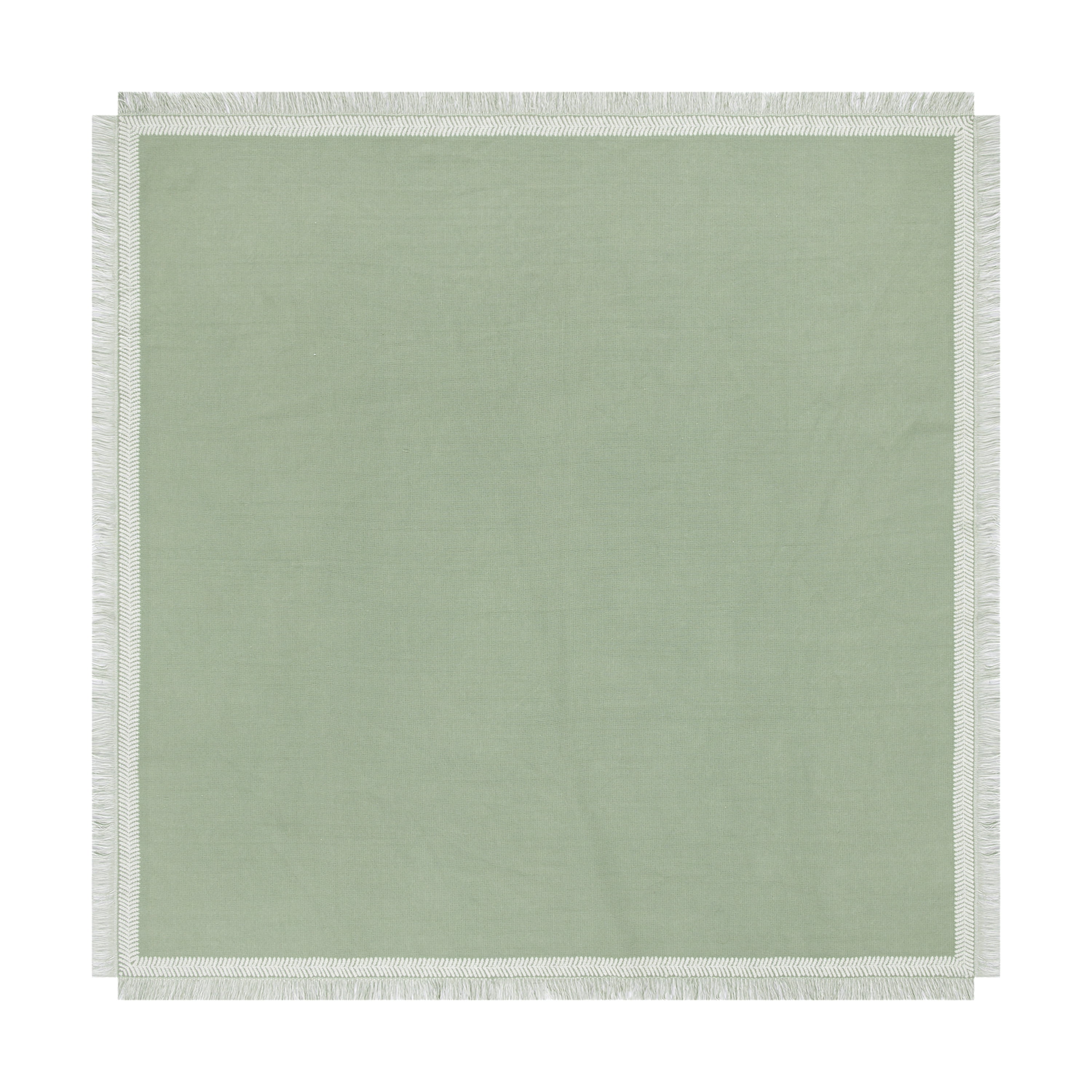 Mainstays Global Table Throw - 50" x 50" - Green - 100% Cotton