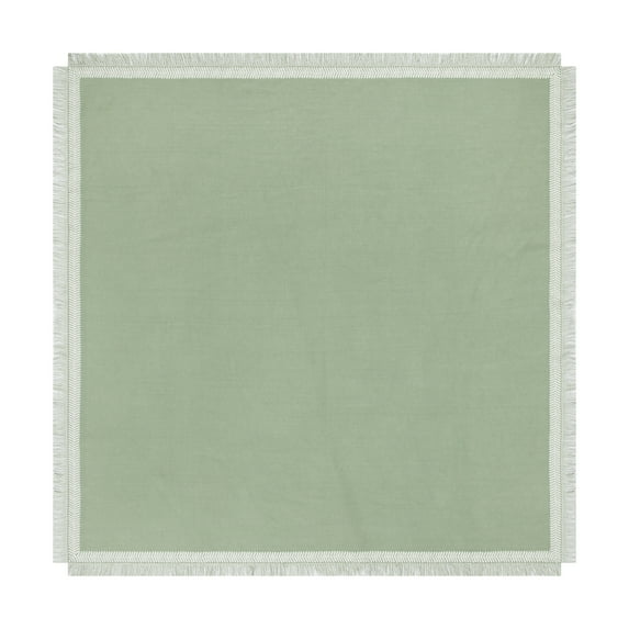 Mainstays Global Table Throw - 50" x 50" - Green - 100% Cotton