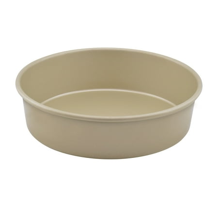 Mainstays Gold Nonstick Aluminized Steel 9" Diameter Round Cake Pan, Layer Cakes