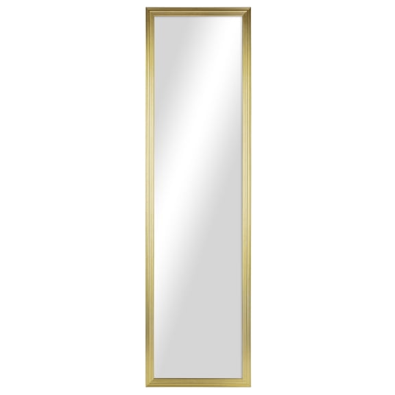 Mainstays Gold Rectangle Full-Length Wall or Door Mirror, 13.5 in x 49.5 in