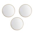 thumbnail image 1 of Mainstays Gold Round Decorative Wall Mirror Set, 10 in, Set of 3, 1 of 9