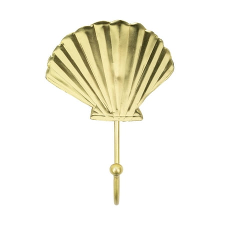 Mainstays Gold Seashell Decorative Wall Hook