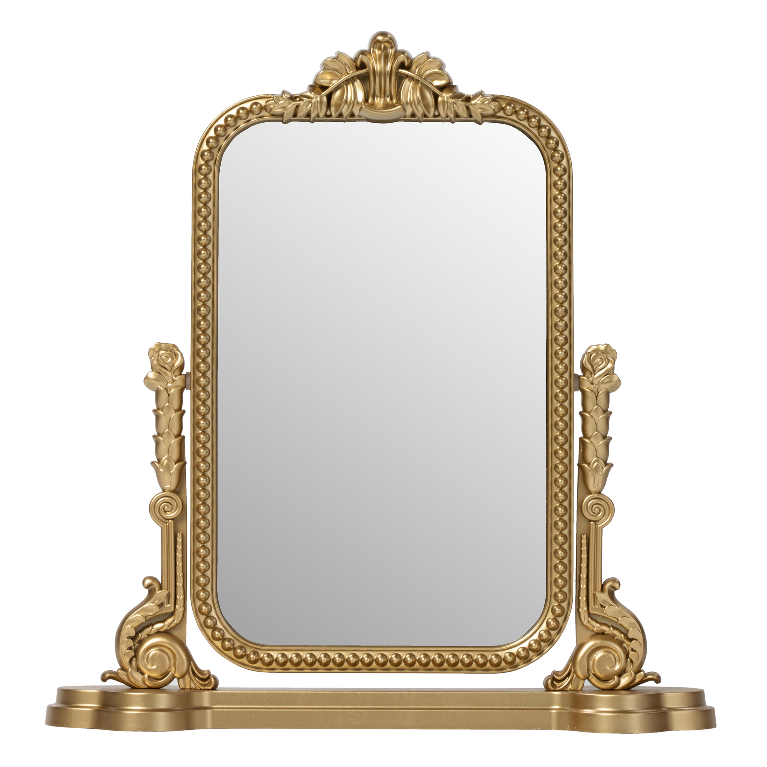 Mainstays Ornate Tilting Gold Tabletop Mirror