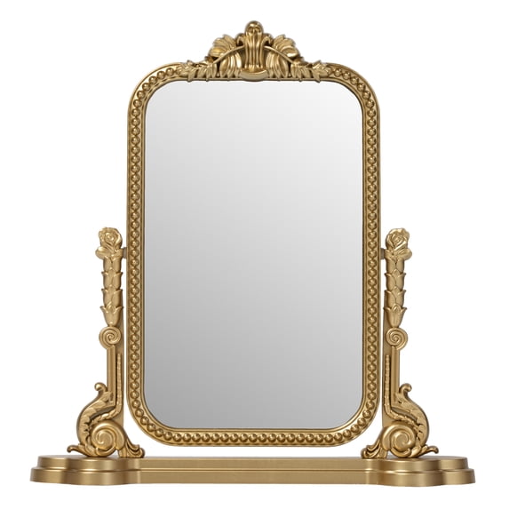 Mainstays Ornate Tilting Gold Tabletop Mirror
