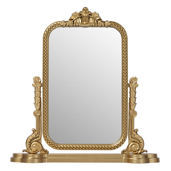 Mainstays Ornate Tilting Gold Tabletop Mirror