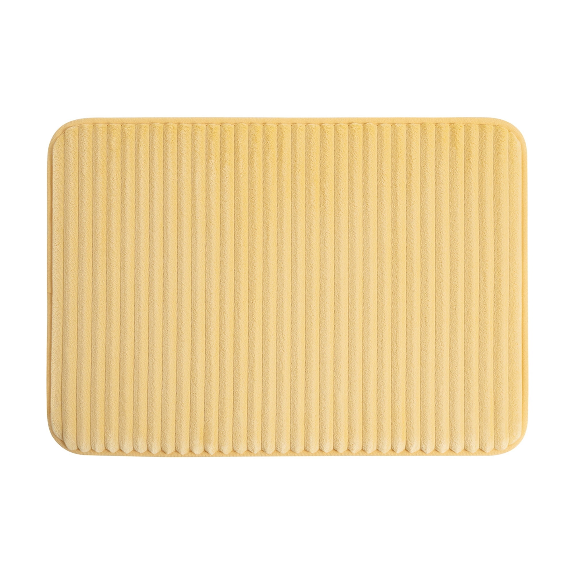 Mainstays Golden Curry 2-Piece Performance Foam 17"x 24" Bath Rug Set