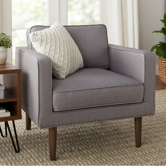 Mainstays Gordon Mid Century Lounge Chair, Multiple Finishes